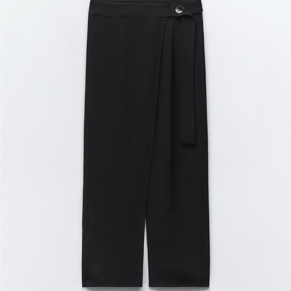 Strap pareo pants brand news new tags on Zara